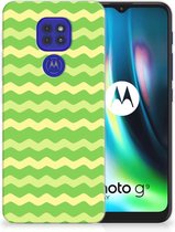 Smartphone hoesje Motorola Moto G9 Play | E7 Plus TPU Case Waves Green