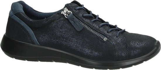 ECCO Soft 5 dames veterschoen - Blauw - Maat 40 | bol.com
