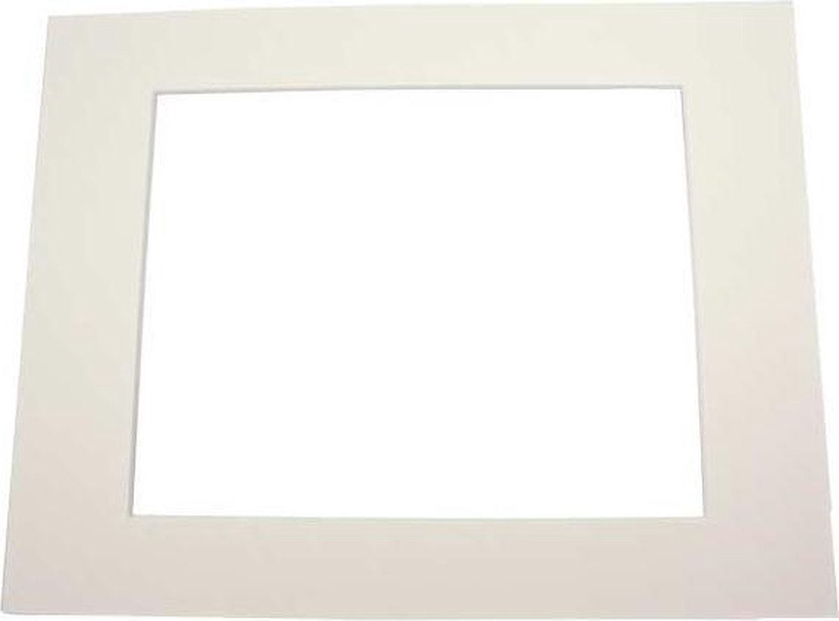 Passepartout Crême - Buitenmaat 12,7x17,8cm (10 stuks)