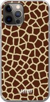 6F hoesje - geschikt voor iPhone 12 Pro - Transparant TPU Case - Giraffe Print #ffffff