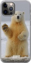6F hoesje - geschikt voor iPhone 12 - Transparant TPU Case - Polar Bear #ffffff