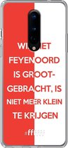 6F hoesje - geschikt voor OnePlus 8 -  Transparant TPU Case - Feyenoord - Grootgebracht #ffffff