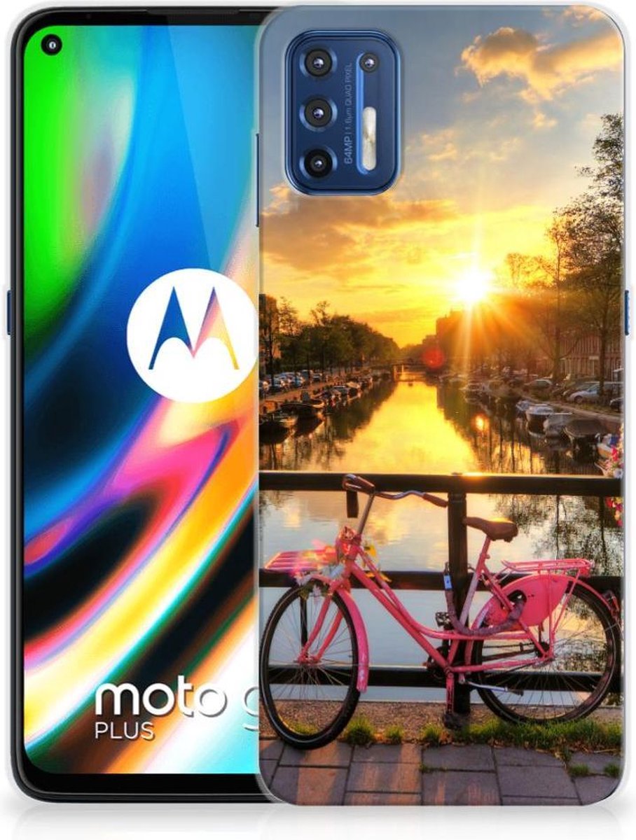 Motorola Moto G9 Plus Siliconen Back Cover Amsterdamse Grachten