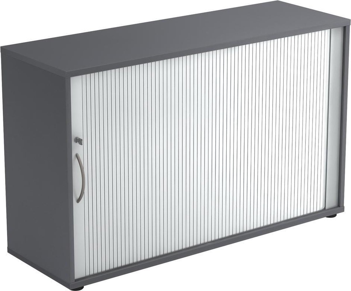 Armoire à volet roulant Beta 1732S Hêtre / Argent