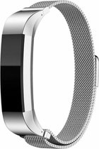Shop4 - Fitbit Alta HR Bandje - Metaal Zilver