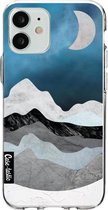Casetastic Apple iPhone 12 Mini Hoesje - Softcover Hoesje met Design - Mountain Night Print