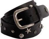 Zwarte riem - Cordoba Black  Dames riem - Broekriem Dames - Dames riem -  Dames riemen - heren riem - heren riemen - riem - riemen - Designer riem - luxe