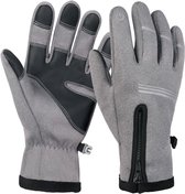 WHEEL UP Touchscreen Handschoenen - Spatbestendig - Grijs Maat XL