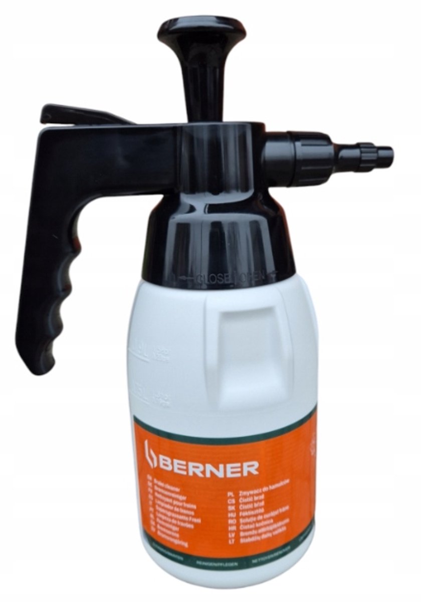 Berner Drukwatspuit 1L - Remmenreiniger & Ontvetter