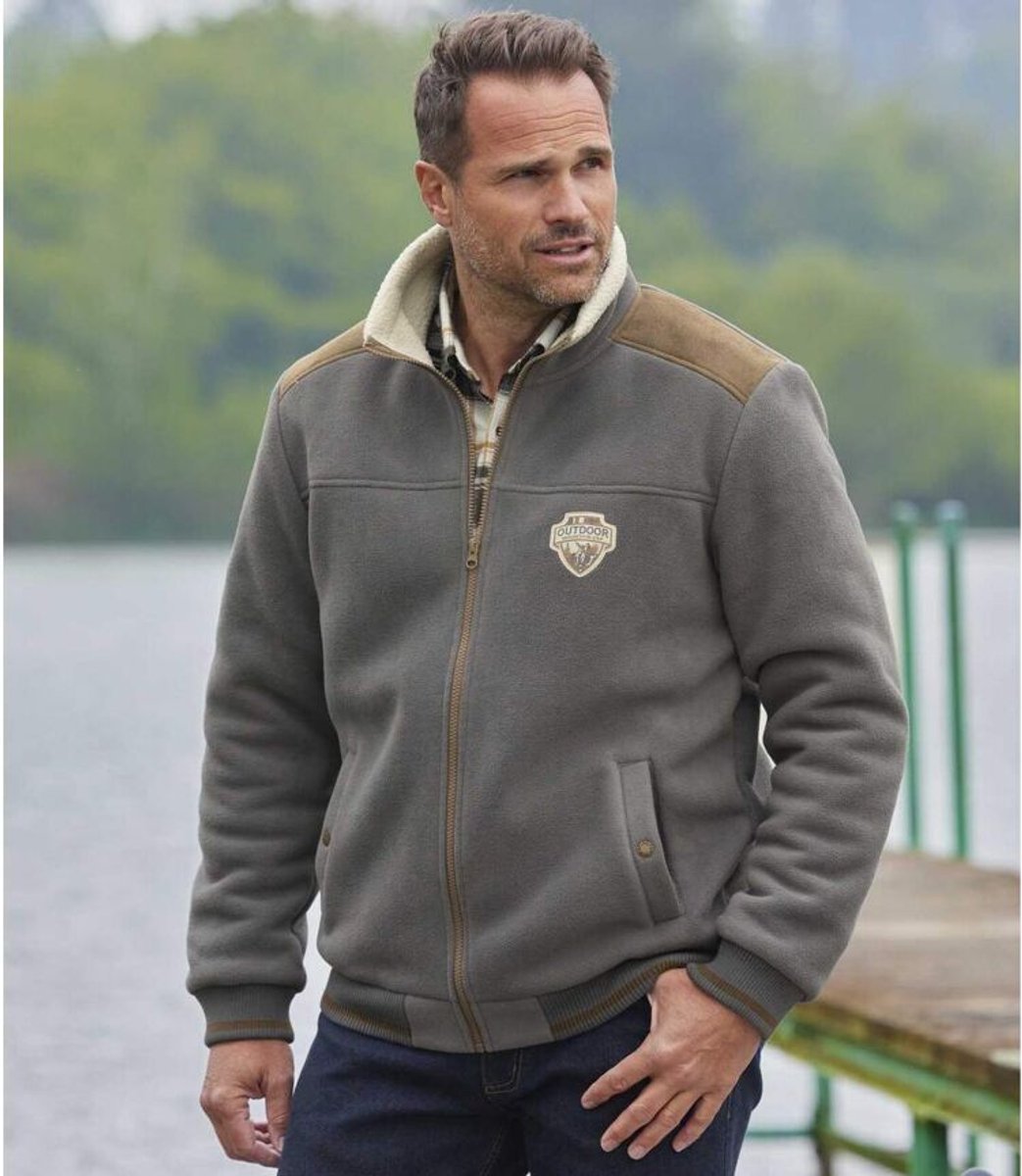 ATLAS FOR MEN - Jack met sherpavoering - Heren - Verkrijgbaar in grote maten - 5XL