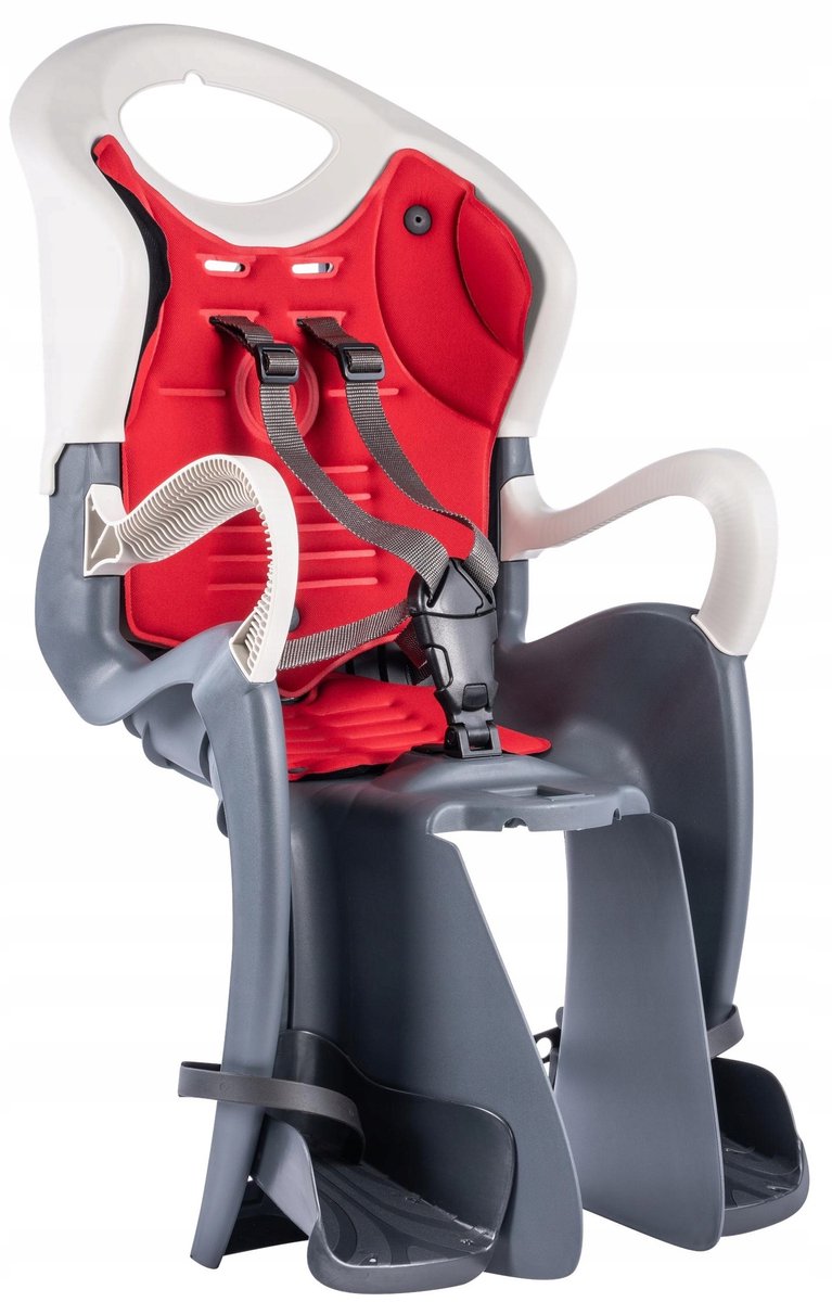 Bellelli Tiger Easy Dream fietstoeltje achter, kantelbaar, grijs/rood