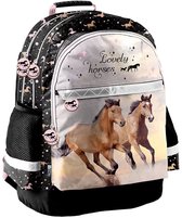 PASO Rugzak Paarden - 41 x 28 x 18 cm - Polyester
