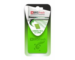 BRS FRESH Luchtverfrisser voor Airco binnenunit - 1 Stuk - Geur: Green Tea & Lime - Geurhanger voor Thuis & Auto - Langdurige Polymeer Geur