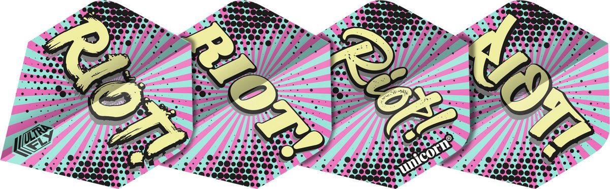 Unicorn Ultrafly RIOT Graffiti PLUS - Dart Flights