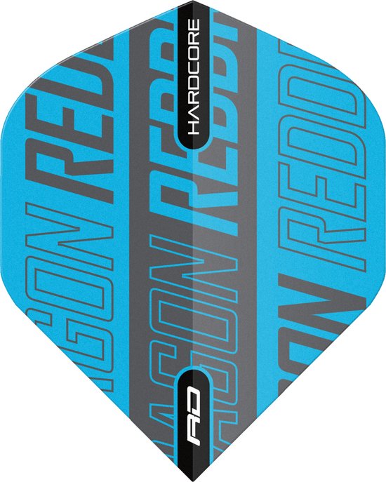 Red Dragon Hardcore XT Blue & Black Print - Dart Flights van Red Dragon — afbeelding 2