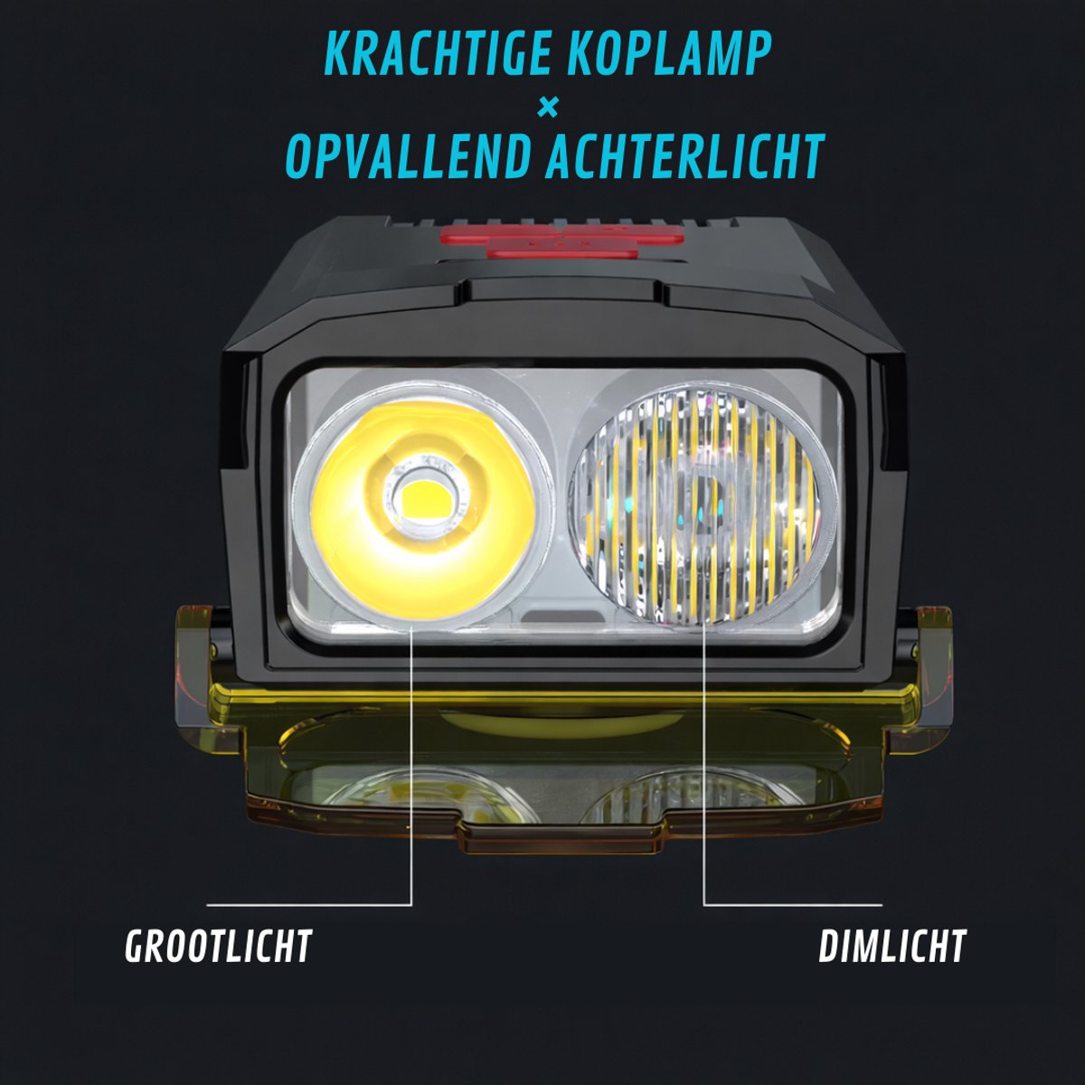 LUMORIA LED Fietsverlichting - USB-C, Bluetooth & Geellicht thumbnail 5