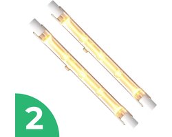 EKSAVE Staaflamp (118mm) Halogeenlamp R7s - 230W - Warm Wit Licht (2700K) - 3560 lm - 2 jaar - Dimbaar - 2 stuks