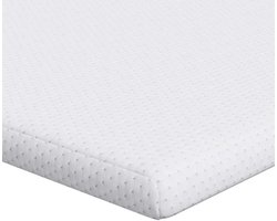 Matrastopper | Topmatras | Dekmatras Wit 180 x 200 x 6 cm Jacquard Stof