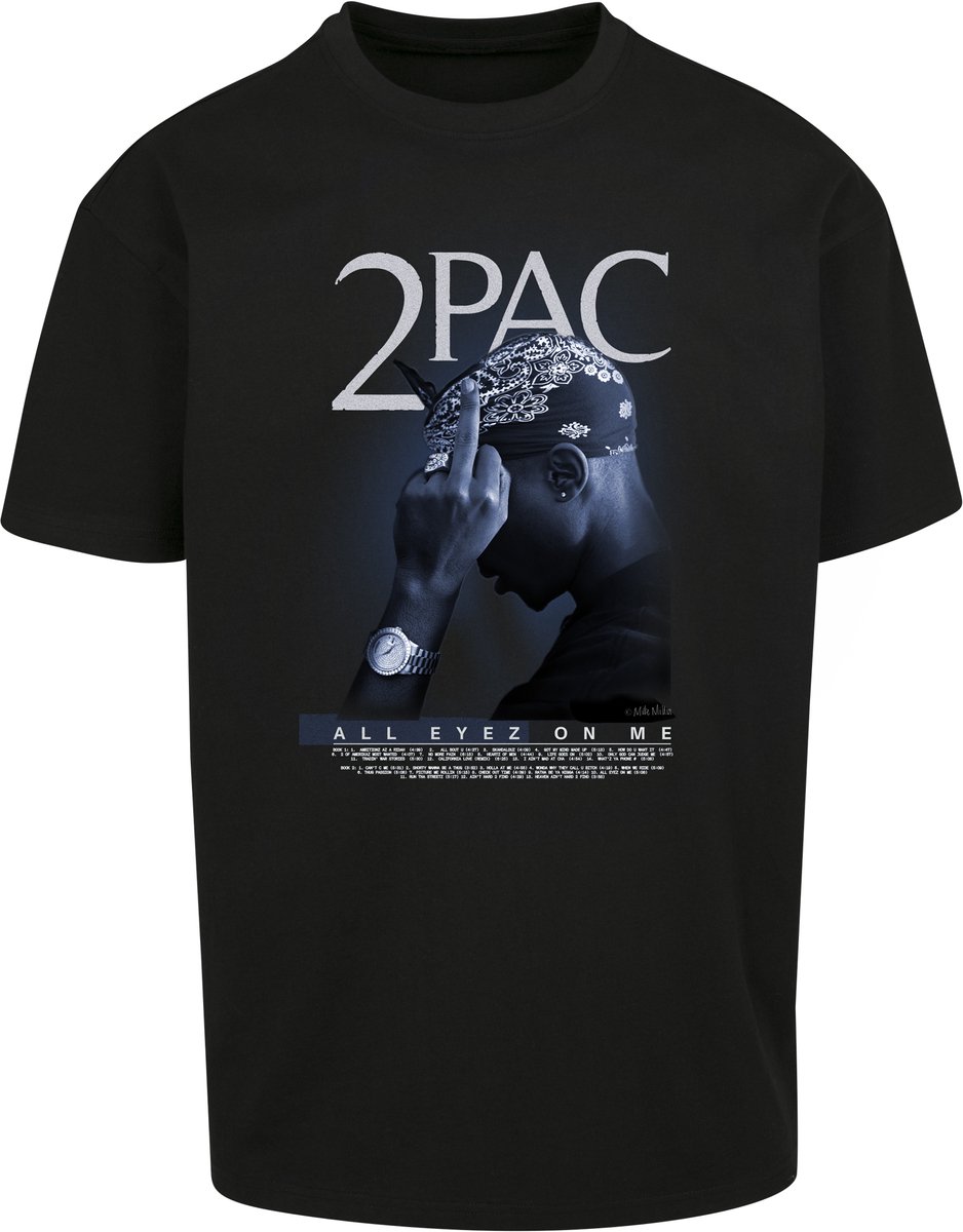 Mister Tee Tupac All F*ck the World 2.0 Oversize Heren Tshirt XXL Zwart