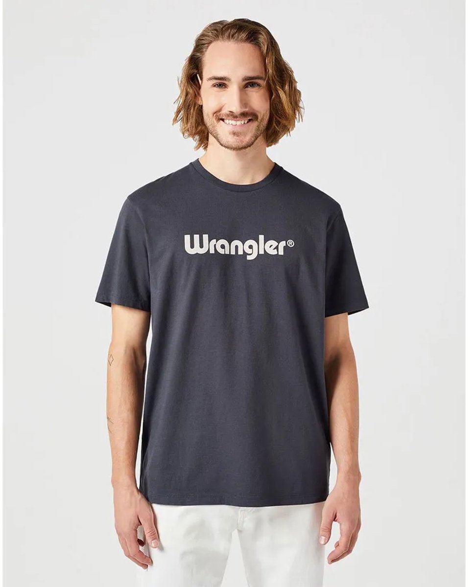 Wrangler 112350526 Logo T-shirt Met Korte Mouwen 3XL Man Zwart