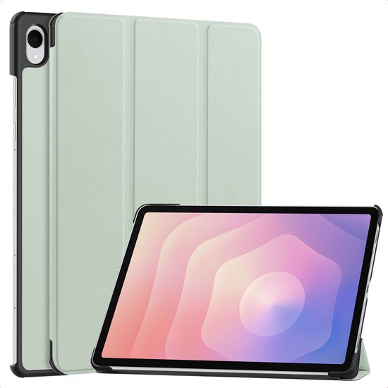 imoshion Tablet Hoes - Geschikt voor Samsung Galaxy Tab S11 - Trifold Bookcase - Lichtgroen