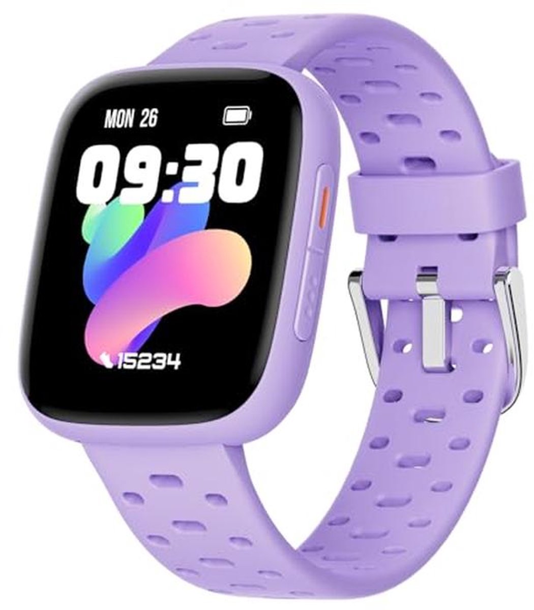 Smartwatch voor meisjes, 5-16 jaar, 1,8 inch fitnesstracker, waterdicht, slaapmonitor en puzzelspellen