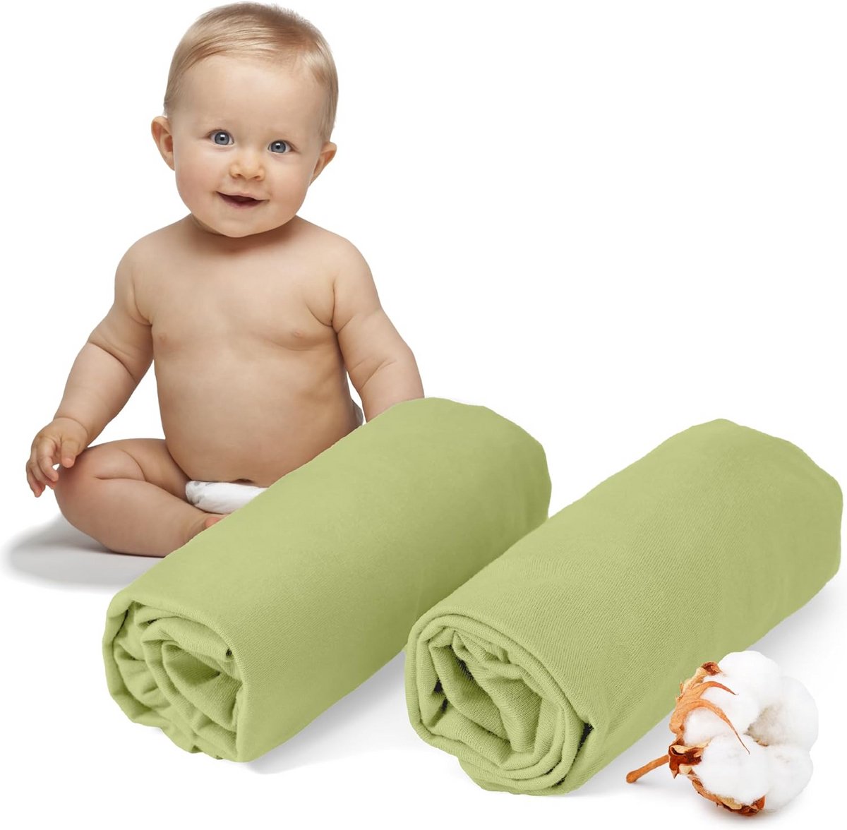 Hoeslaken 40x90 cm voor kinderbed - 100% OEKO TEX gecertificeerd jersey katoen in verschillende kleuren