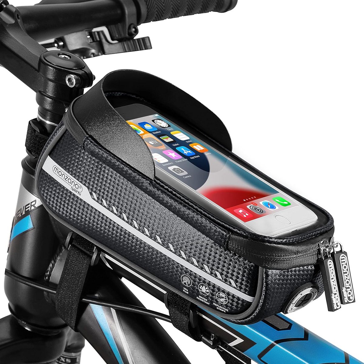 Waterdichte Fietstas met Touchscreen Houders tot 6,8 inch - Ideaal voor Fietsers