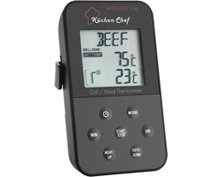 TFA Dostmann 14.1504 Barbecuethermometer Kabelsensor, Alarm,
