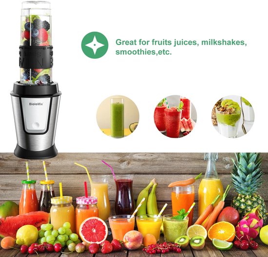 XRQUALITY - Keukenmachine 3-1 - Multifunctioneel - 700 w - Sapcentrifuge - Smoothie mixer - Voedselchopper - Droge molen van XRQUALITY — afbeelding 2