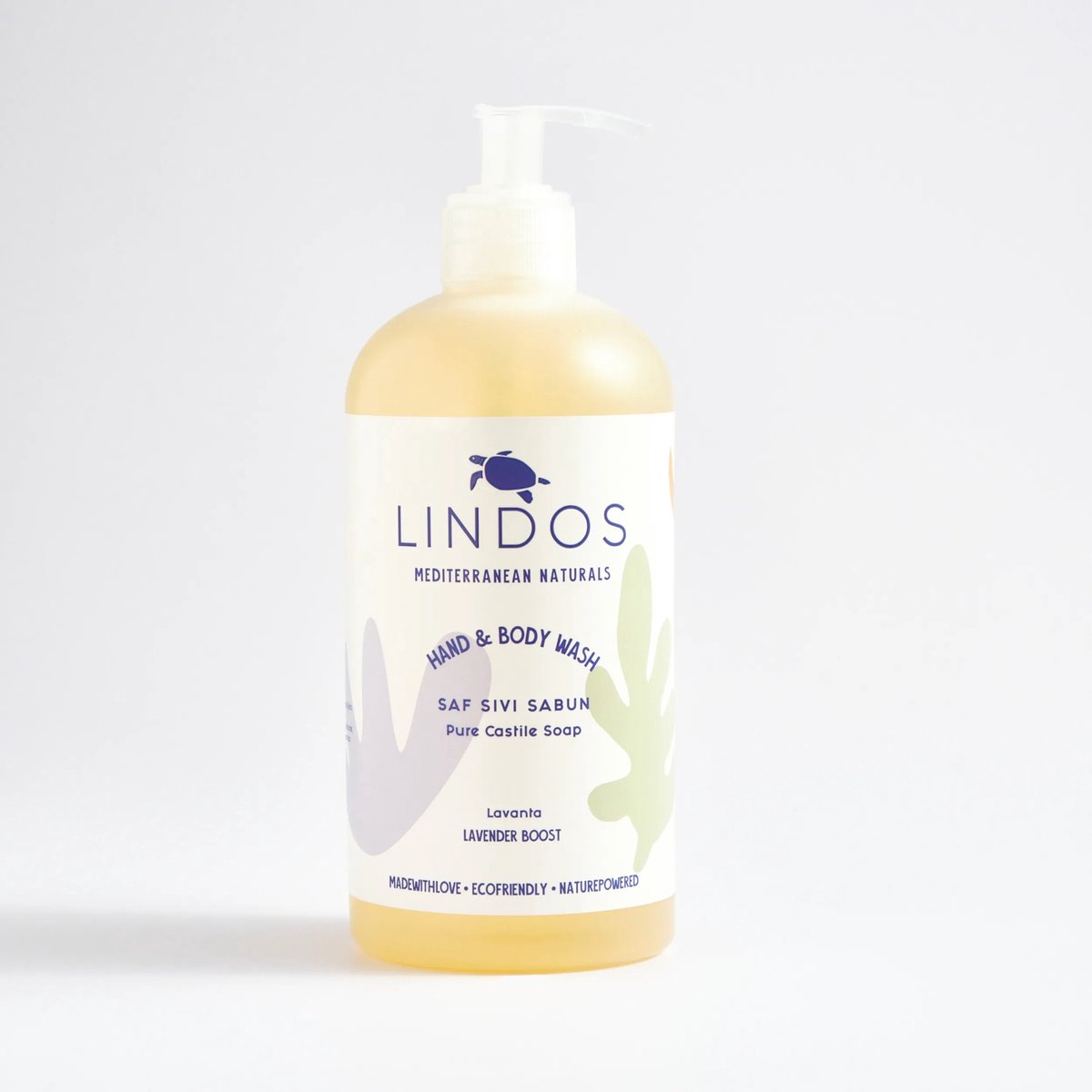 Lindos Naturals Pure Vloeibare Castillezeep - Lavendel - 600 ml