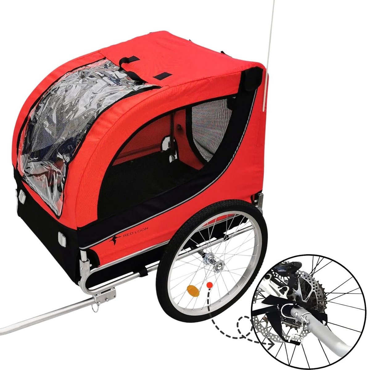 Hondenaanhanger Fiets voor Honden tot 40 kg - Comfortabele en Ondersteunende Hondentransporter