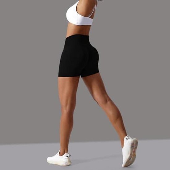 Hoge Taille Dames Gym Shorts - Naadloos en Comfortabel voor Sporten — afbeelding 5