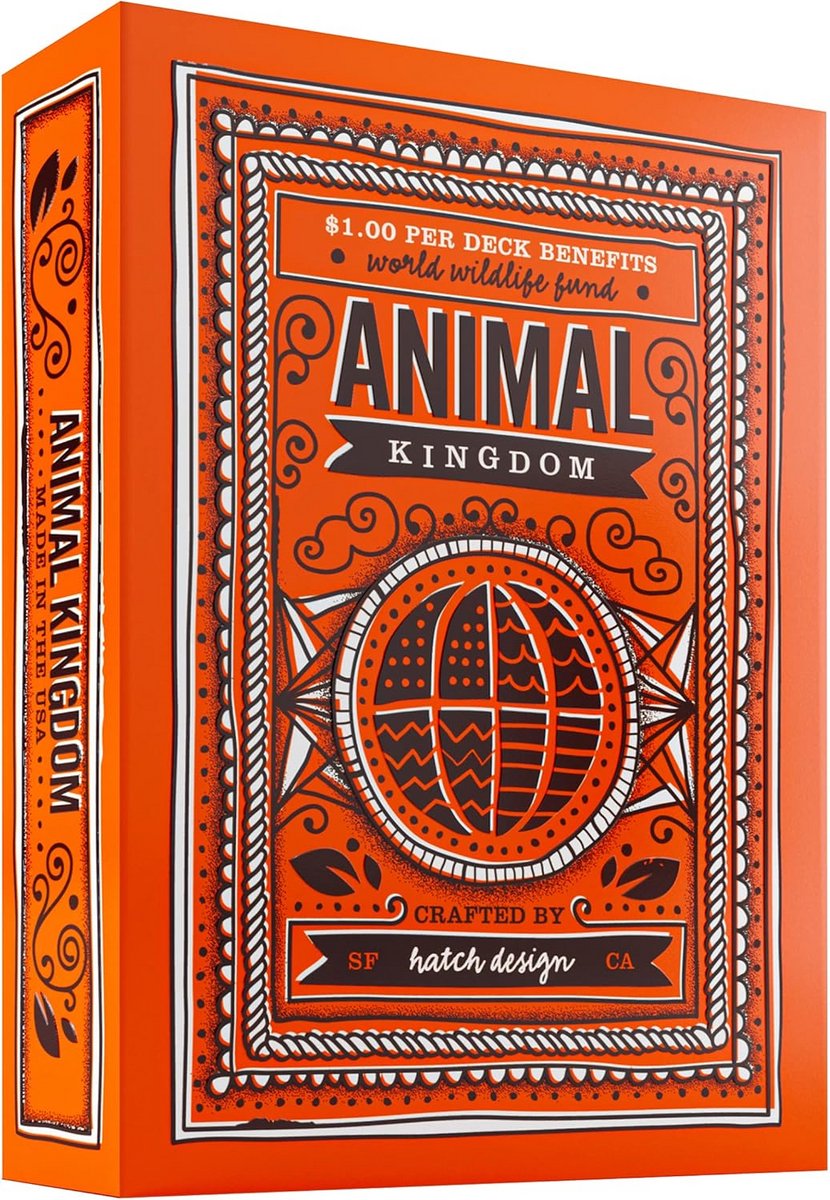 Speelkaarten met Dierenillustraties en Wereldwijd Natuursteun