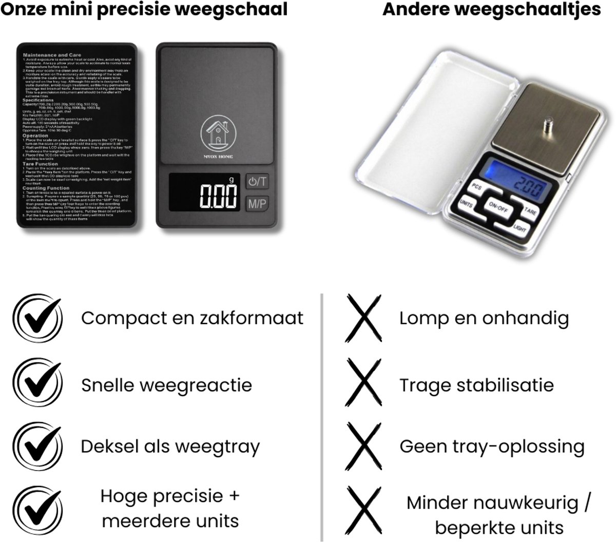 Mini Precisieweegschaal 0,01g – 1kg | Compact Zakformaat met Tare-Functie, Multi Units & Zwart Display | Helder Afleesbaar | Ideaal voor Barista Koffie, Kruiden, Sieraden, Edibles & Supplement Dosering — cadeau in Kookcadeaus - foto 3