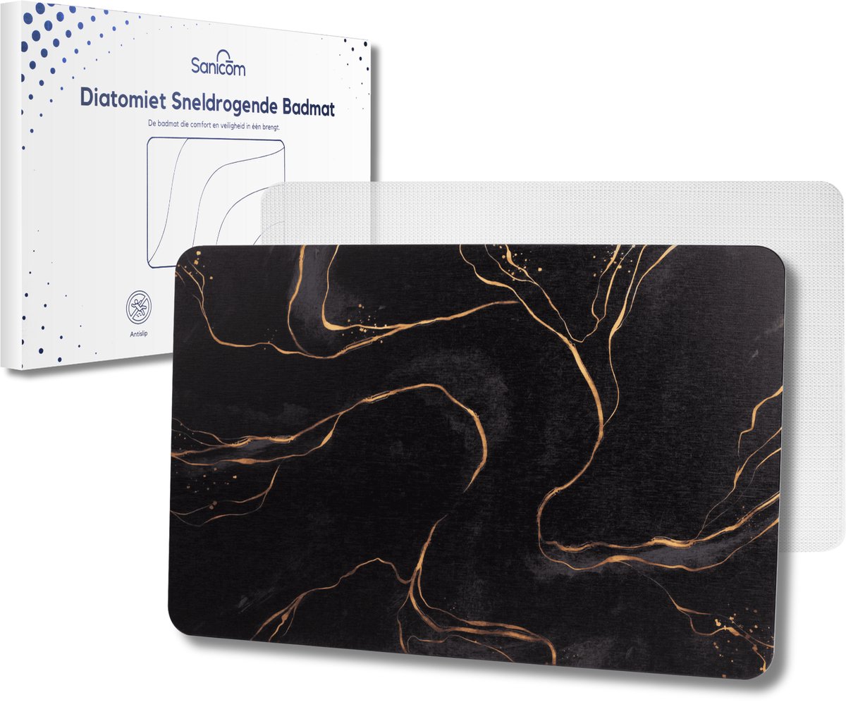 Badmat – Diatomite Badmat – Badkamermat – Absorberende Badmat – Antislip Douchemat – Badmat Antislip – Badkamermat Antislip – Sneldrogende Badmat – 60 × 40 cm