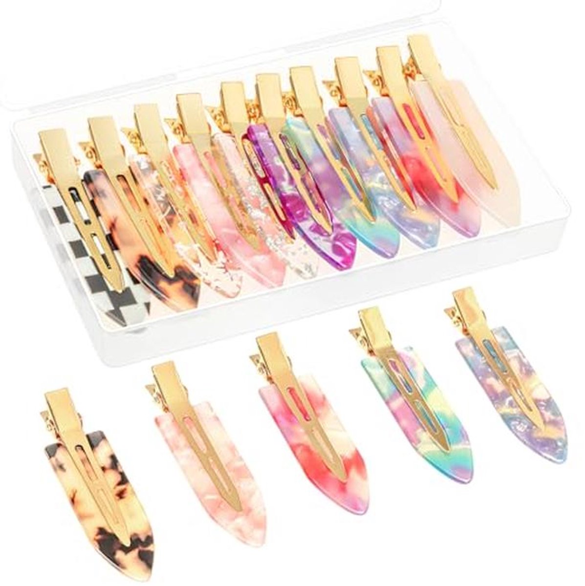 Haarspelden Set van 10 - Kreukvrije Haarklemmen voor Dames en Meisjes