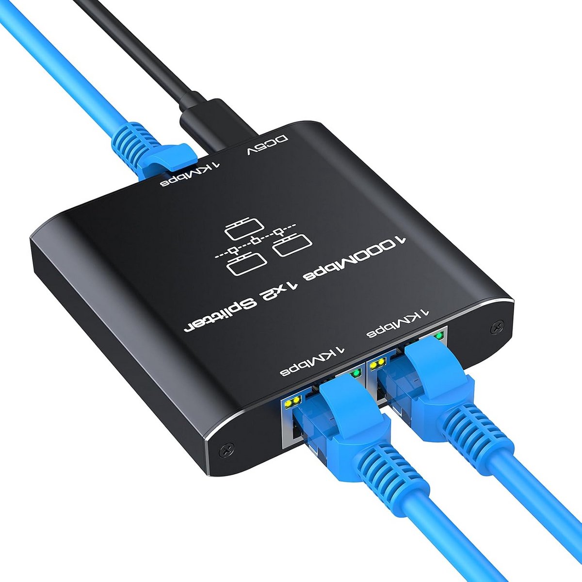 Ethernet Splitter 1 naar 2, Hoge Snelheid tot 1000Mbps