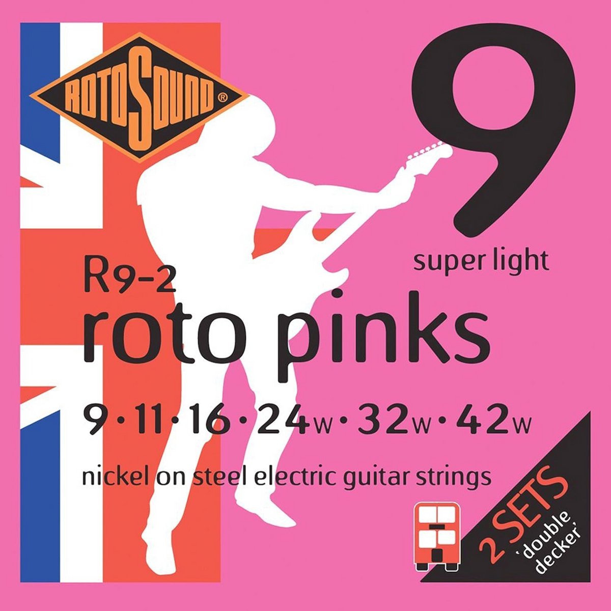 Elektrische Gitaar Snaren Twin Pack 9-42 - Helder Geluid & Lange Levensduur