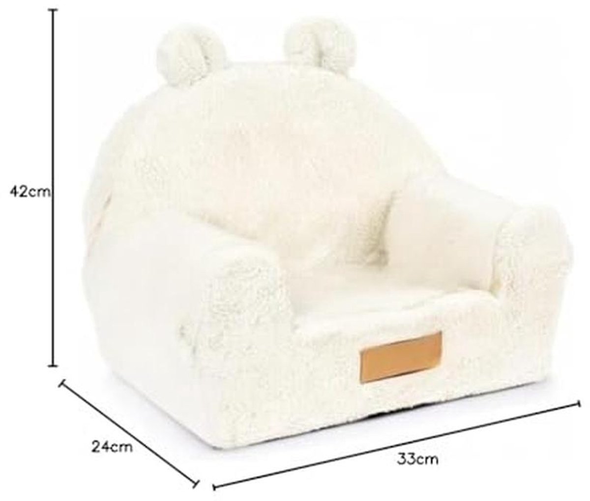 Gepersonaliseerde kinderfauteuil - handgemaakte babyfauteuil voor speelkamer - lichtgewicht kinderstoel met zakje