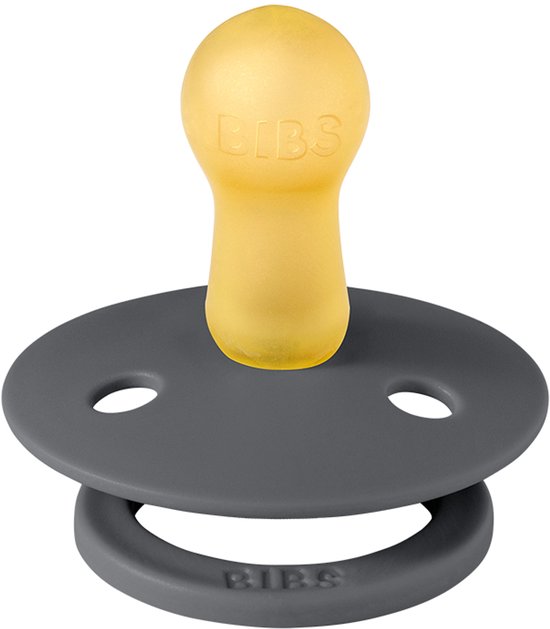 BiBS - Colour Pacifier - Stage 1 Fopspeen - 0+ maanden - 2 stuks - Iron / Baby Blue van BIBS — afbeelding 3