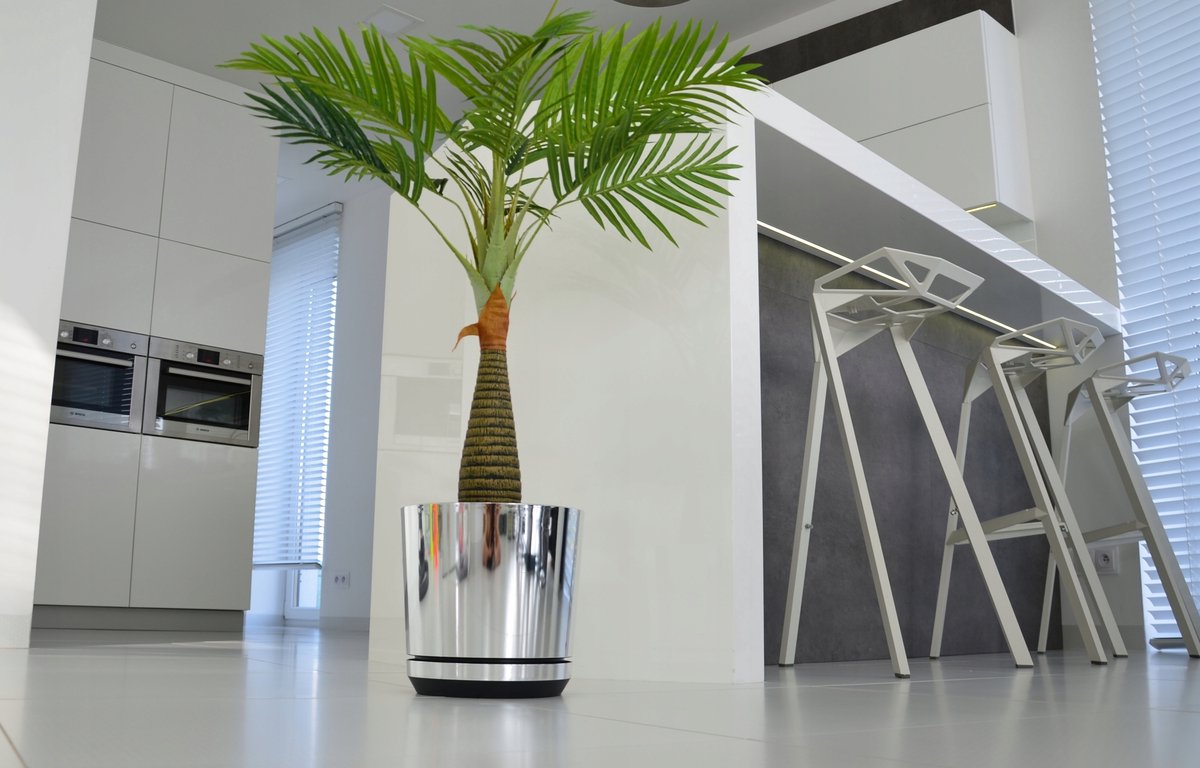 Luxe Glamour Pot 21 cm - Glanzend Metaaleffect