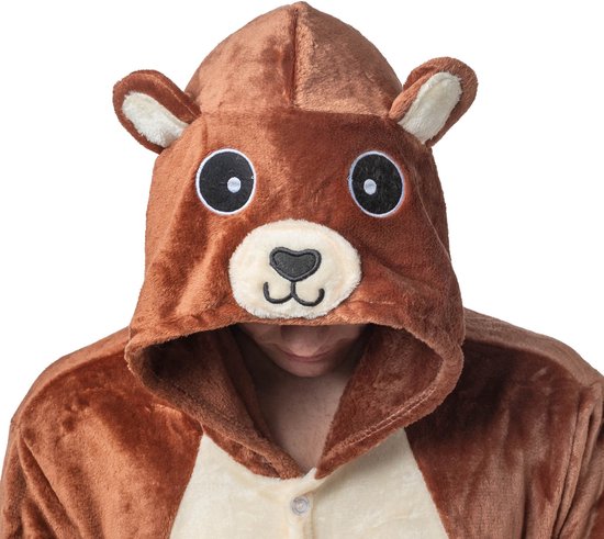 Beren shortsie - Dieren onesie - Verkleedkleding - Carnavalskleding - Kort model - Geile Beer - Maat M/L