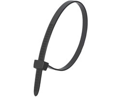 Dedra - Sterke Kabelbinders - 200mm x 4.8mm - 100 Stuks - UV-bestendig Nylon