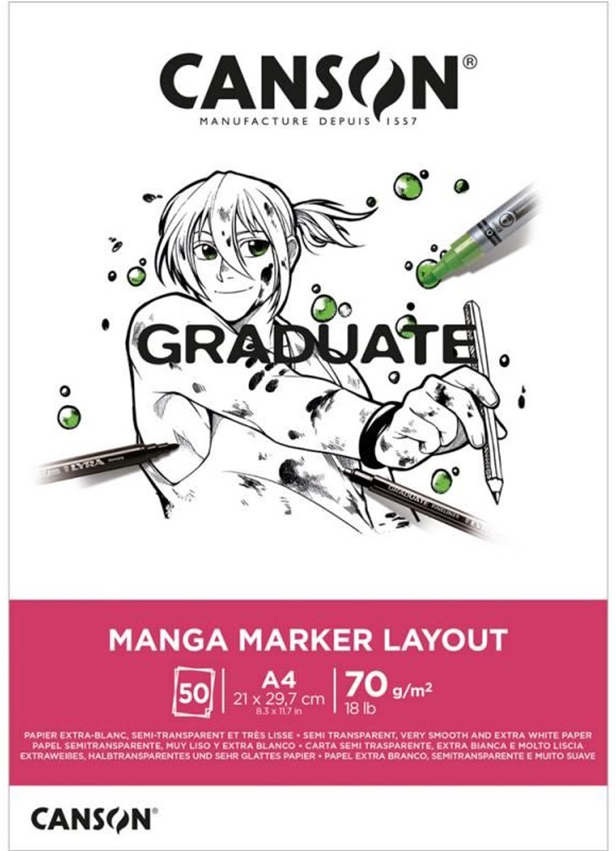 CANSON tekenblok Manga Marker Layout A3