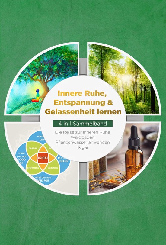 Innere Ruhe, Entspannung & Gelassenheit lernen - 4 in 1 Samm ... - cover