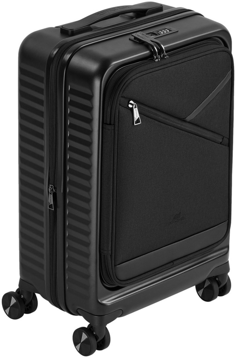 Rivacase 8180 20" 34L Suitcase, Black