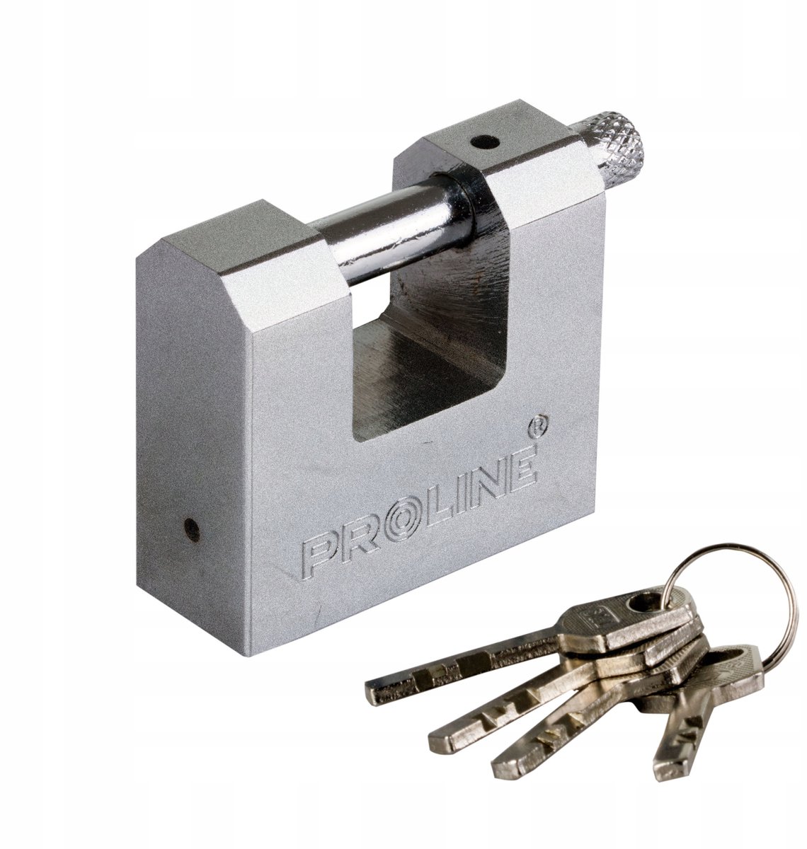 Proline Gietijzeren Hangslot 80mm Geharde Beugel 4 Sleutels