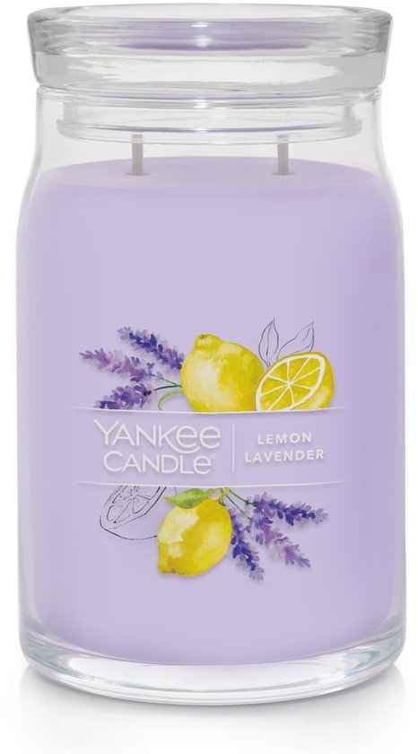 Grande Bougie Yankee Candle Pot En Verre - Parfum Ruban Bonbon, Neuve