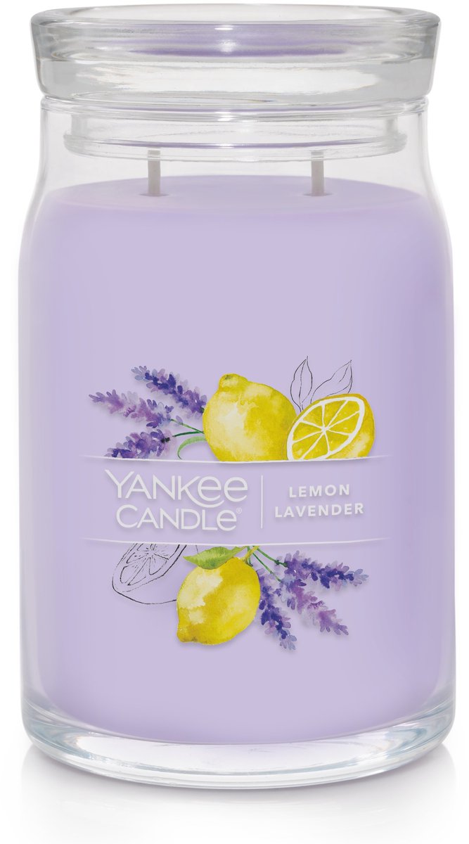 Yankee Candle - Lemon Lavender Large Jar - tot 80 branduren
